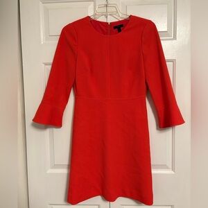 J. Crew Trumpet Sleeve Dress